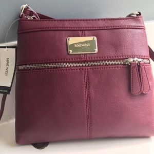 Burgundy Nine West Crossbody